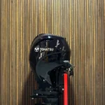 Tohatsu MFS150A outboard engine.
