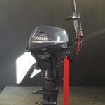 Yamaha 25 HP EFI outboard engine.